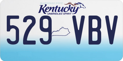 KY license plate 529VBV