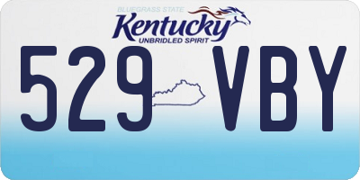 KY license plate 529VBY