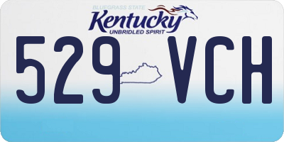 KY license plate 529VCH
