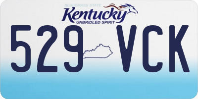 KY license plate 529VCK