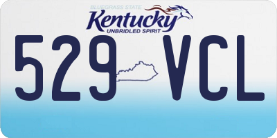 KY license plate 529VCL