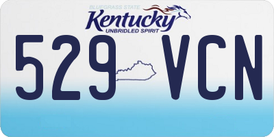 KY license plate 529VCN