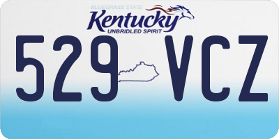 KY license plate 529VCZ