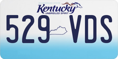 KY license plate 529VDS