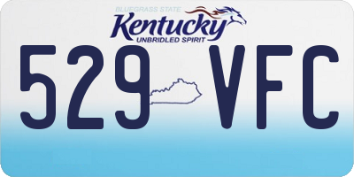 KY license plate 529VFC