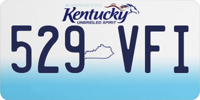 KY license plate 529VFI