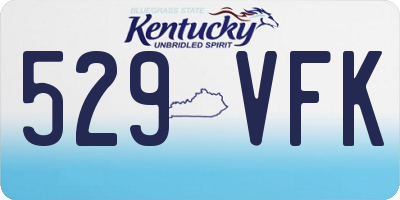 KY license plate 529VFK
