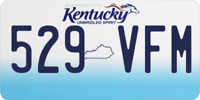 KY license plate 529VFM