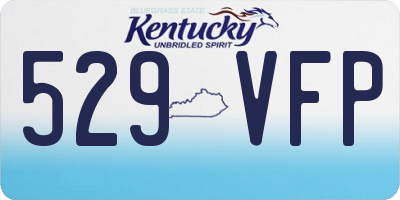 KY license plate 529VFP