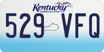 KY license plate 529VFQ