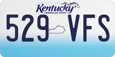 KY license plate 529VFS
