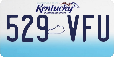 KY license plate 529VFU