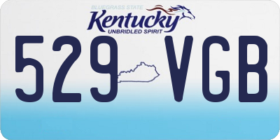 KY license plate 529VGB