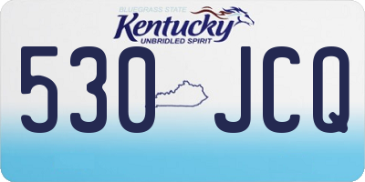 KY license plate 530JCQ