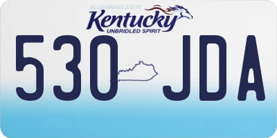 KY license plate 530JDA