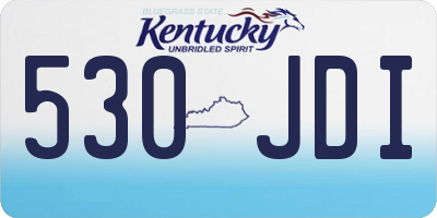 KY license plate 530JDI