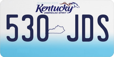 KY license plate 530JDS