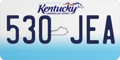 KY license plate 530JEA