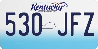 KY license plate 530JFZ