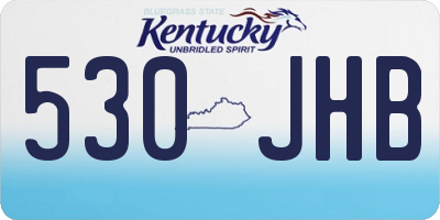 KY license plate 530JHB