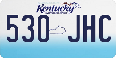 KY license plate 530JHC