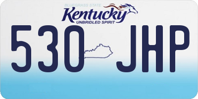 KY license plate 530JHP
