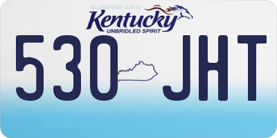 KY license plate 530JHT