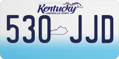 KY license plate 530JJD