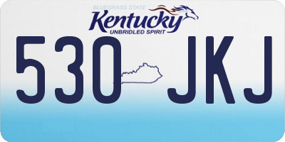 KY license plate 530JKJ