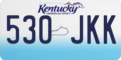 KY license plate 530JKK