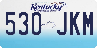 KY license plate 530JKM