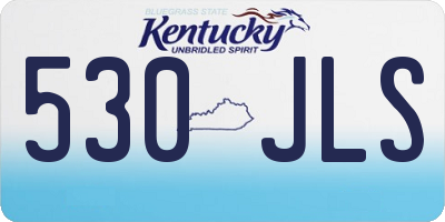 KY license plate 530JLS