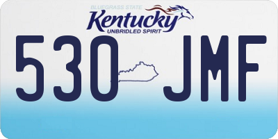 KY license plate 530JMF