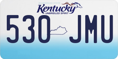 KY license plate 530JMU