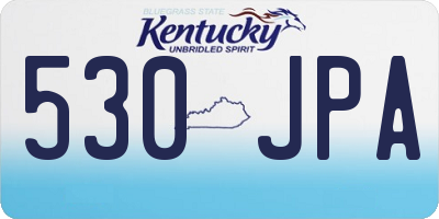 KY license plate 530JPA