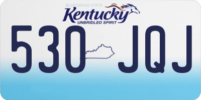 KY license plate 530JQJ