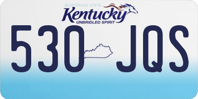 KY license plate 530JQS