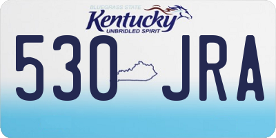 KY license plate 530JRA