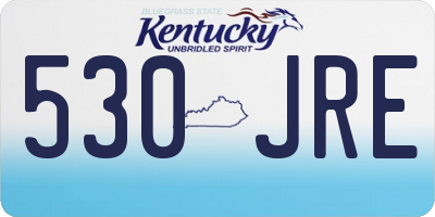 KY license plate 530JRE