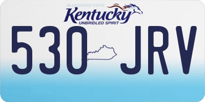 KY license plate 530JRV