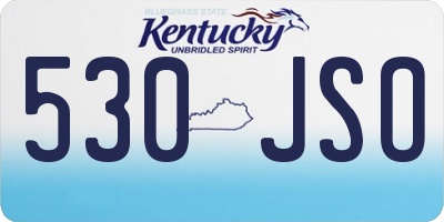 KY license plate 530JSO