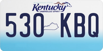 KY license plate 530KBQ