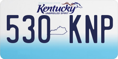 KY license plate 530KNP