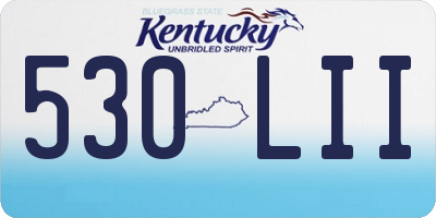 KY license plate 530LII
