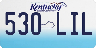 KY license plate 530LIL