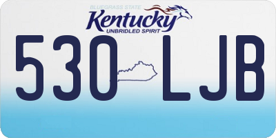 KY license plate 530LJB
