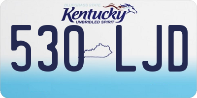 KY license plate 530LJD