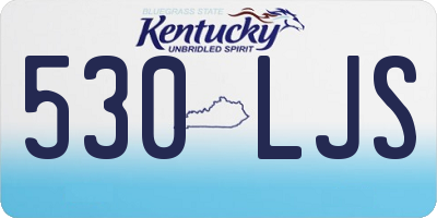 KY license plate 530LJS