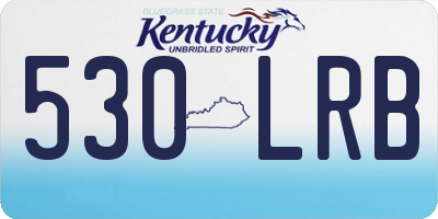 KY license plate 530LRB