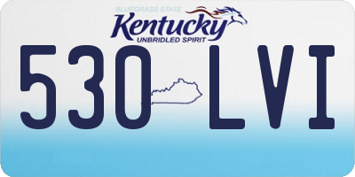 KY license plate 530LVI